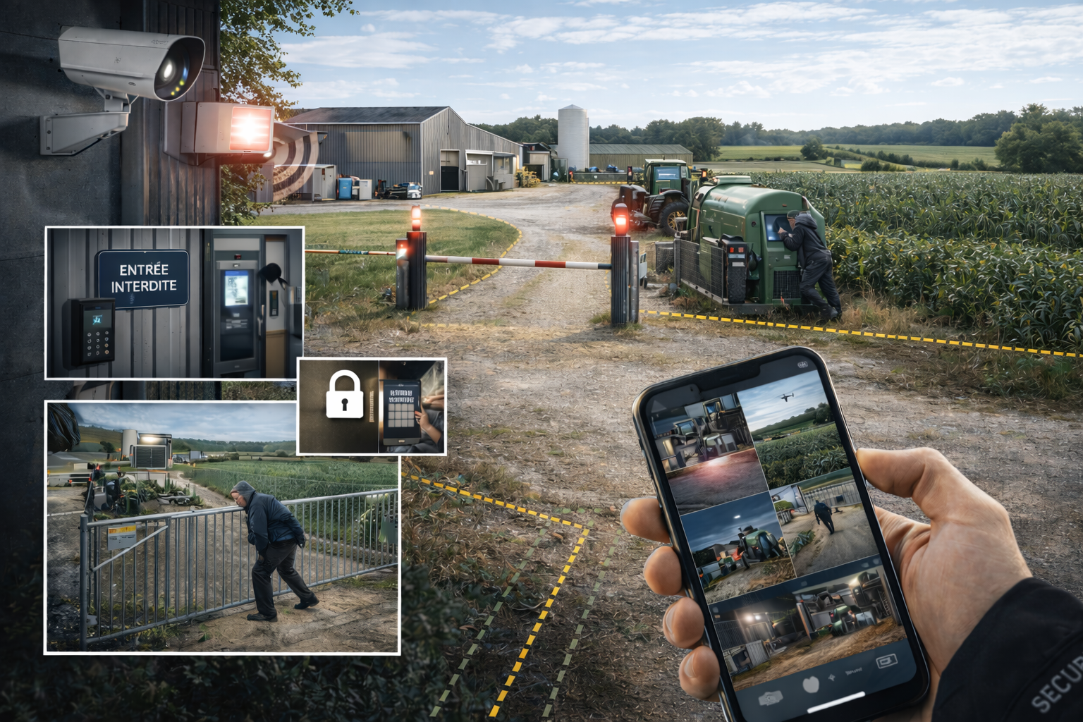 Vidéosurveillance & contrôle d’accès agriculture | TANDEM