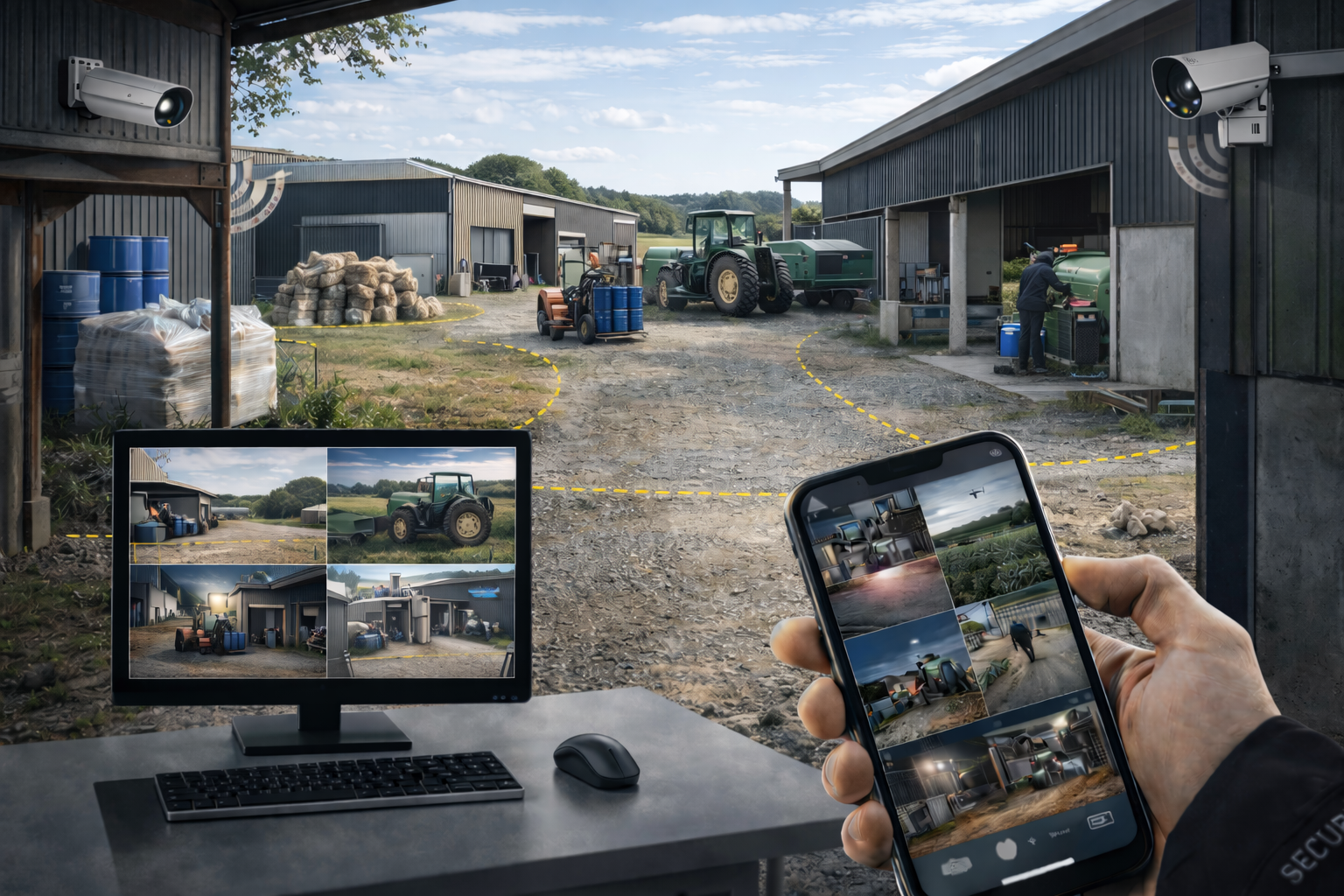 Vidéosurveillance & contrôle d’accès agriculture | TANDEM